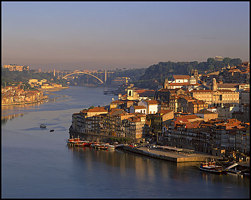 View of Ribeira and Douro River, Porto