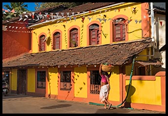 Colourful house Fontainhas